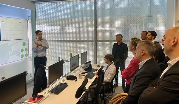 Photo lors d'une présentation dans le cadre du 