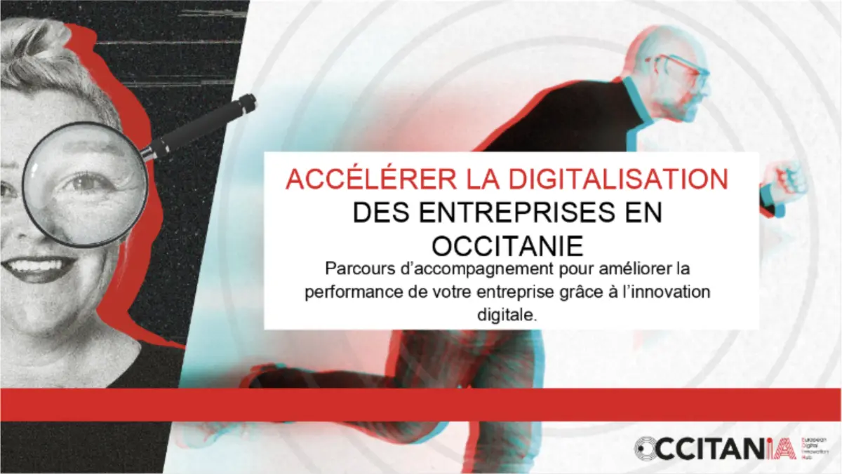 Visuel du programme d'accélération de la digitalisation des entreprises en Occitanie OccitanIA EDIH