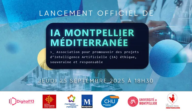Visuel du lancement officiel de IA Montpellier Méditerranée