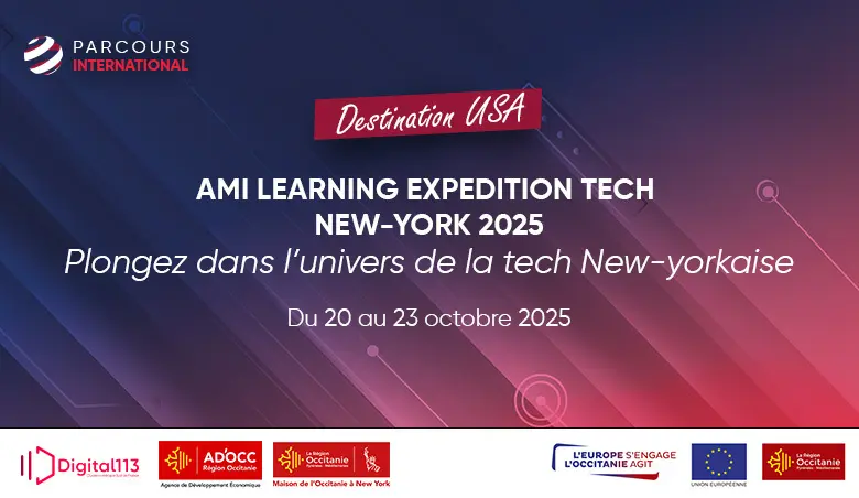 Visuel de présentation de l'AMI sur la learning expedition à New-York Digital 113